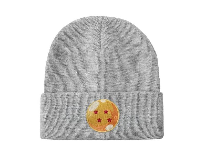 Men's 4 Star Dragonball Heather Acrylic Knit Cuff Beanie