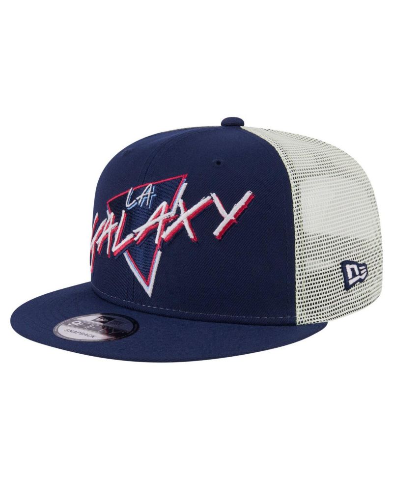 Men's Navy LA Galaxy Neon 9FIFTY Snapback Hat