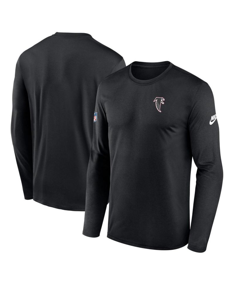 Men's Black Atlanta Falcons Legend Small Logo Performance Long Sleeve T-Shirt