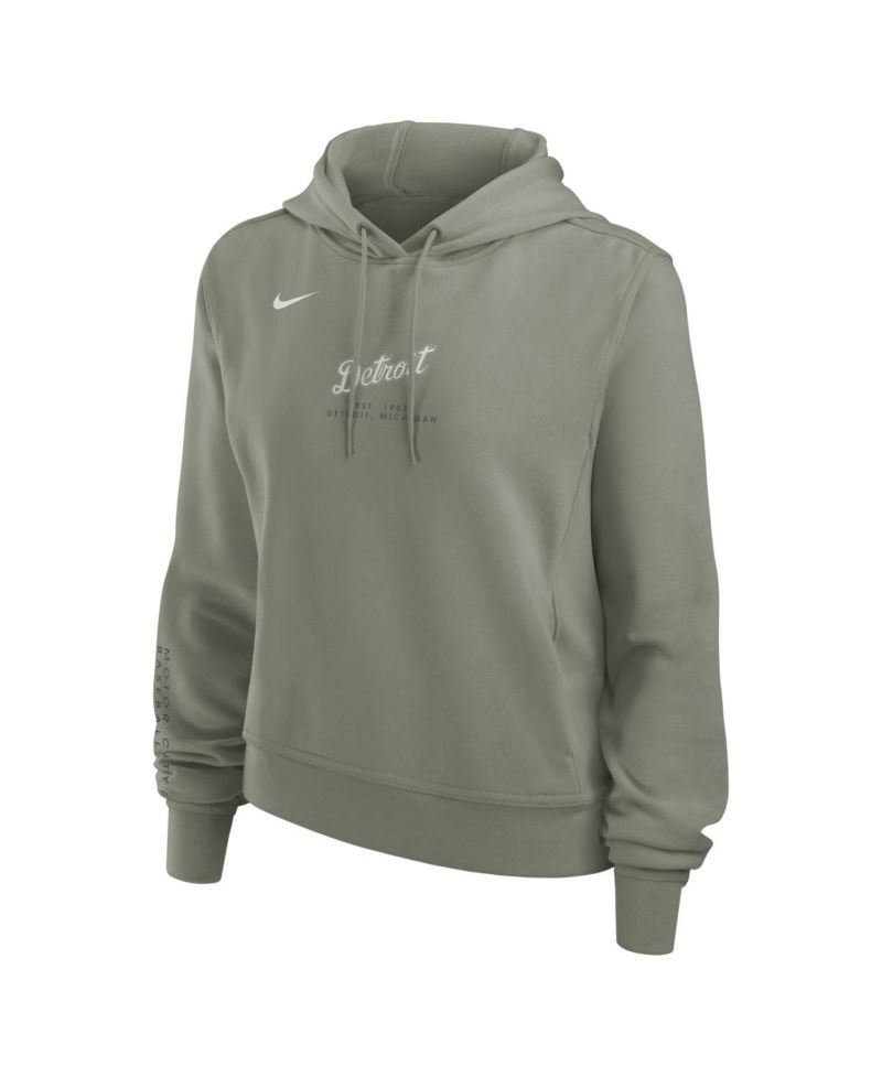 Women's Olive Detroit Tigers One Tri-Blend Dri-FIT Hoodie