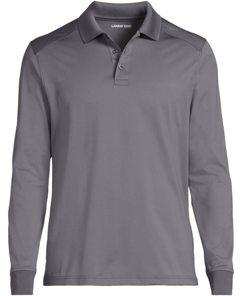 Men's Long Sleeve Rapid Dry Polo Shirt