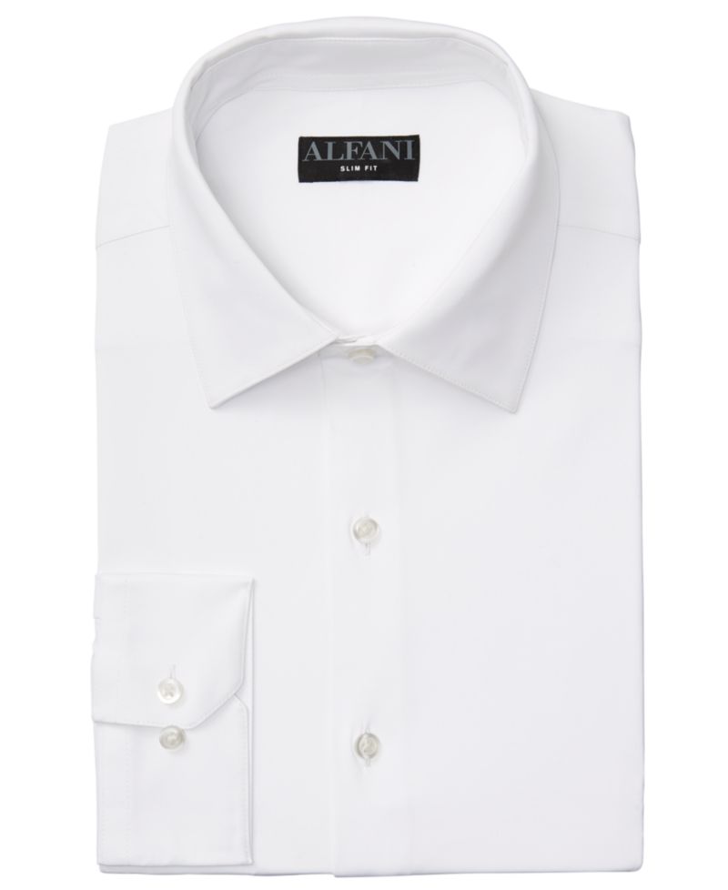 Men's 4-Way Stretch Dress Shirt, Regular & Slim Fit