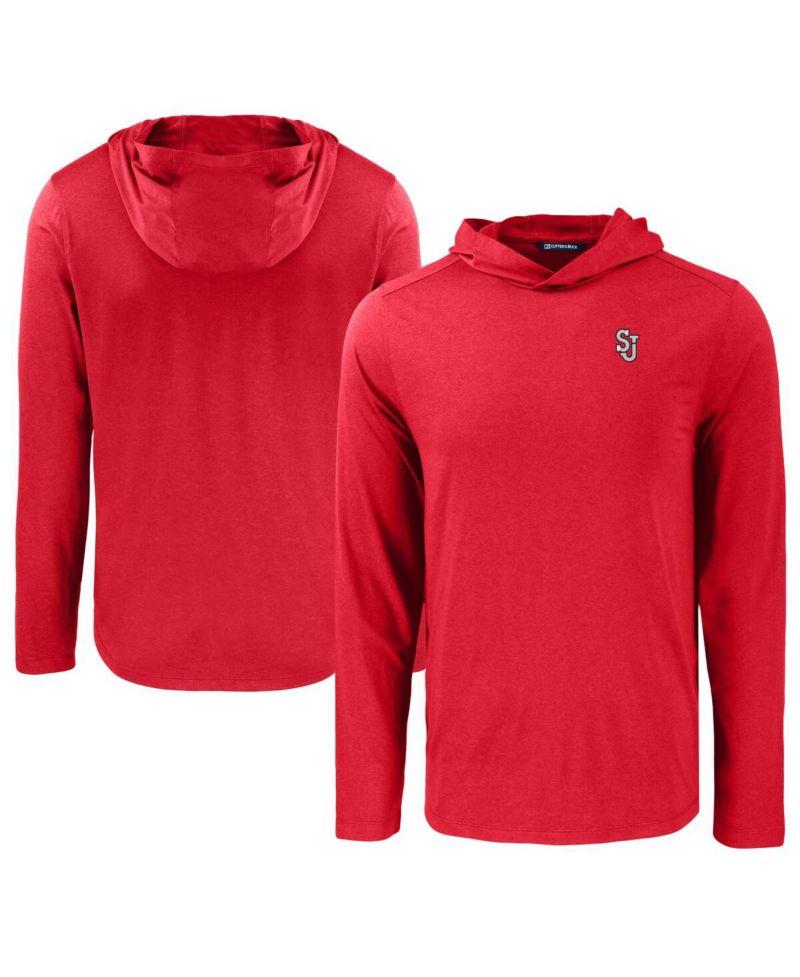 Men's Red St. John's Red Storm Coastline Epic Comfort Eco Long Sleeve Hoodie T-Shirt