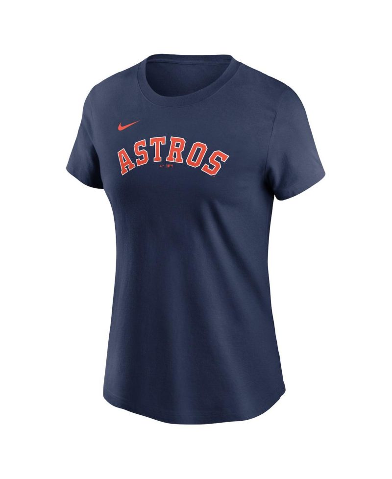 Women's Jose Altuve Navy Houston Astros Fuse Name & Number T-Shirt