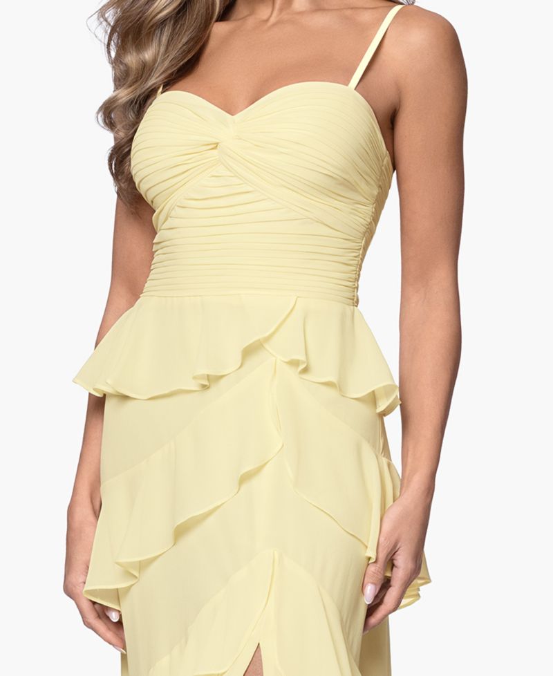 Women's Ruffle Detail Tiered Maxi Dress