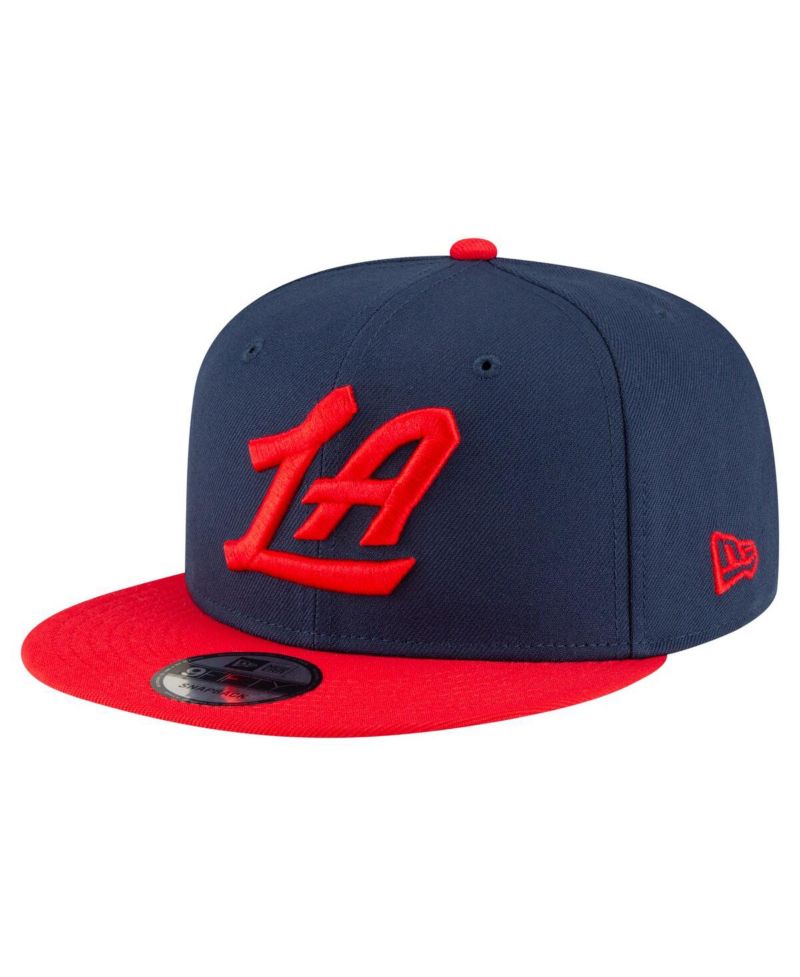 Men's Navy/Red LA Clippers 2-Tone 9FIFTY Snapback Hat