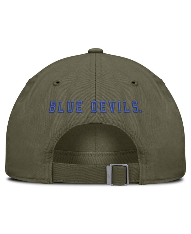 Men's and Women's Olive Duke Blue Devils Primetime Club Adjustable Hat