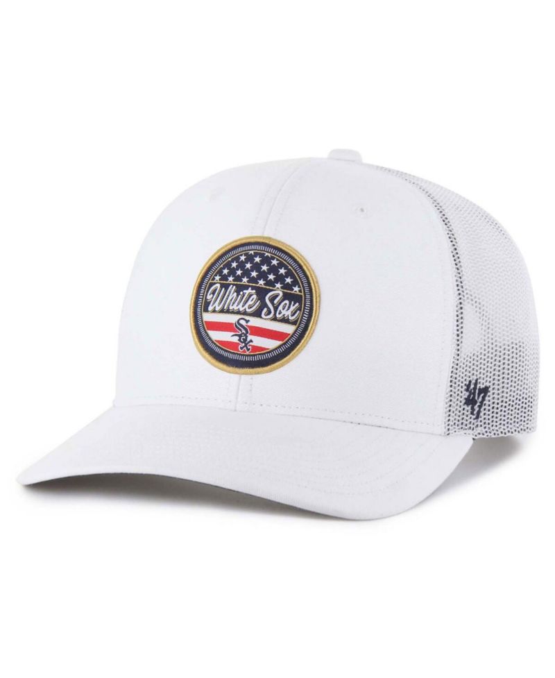 Men's White Chicago White Sox Adjustable Trucker Hat