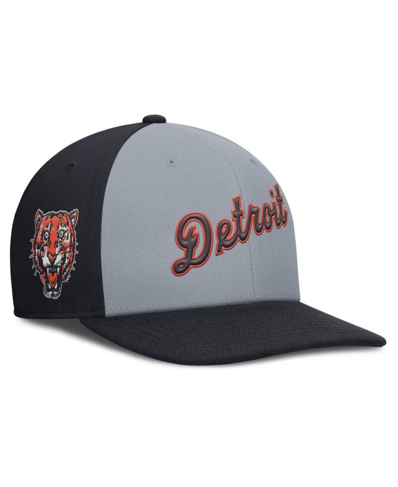 Men's Gray/Navy Detroit Tigers Pro Performance Snapback Hat