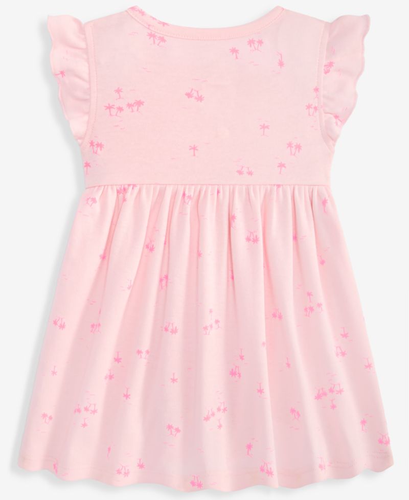 Baby Girls' 0M-24M Palm Tree-Print Dress