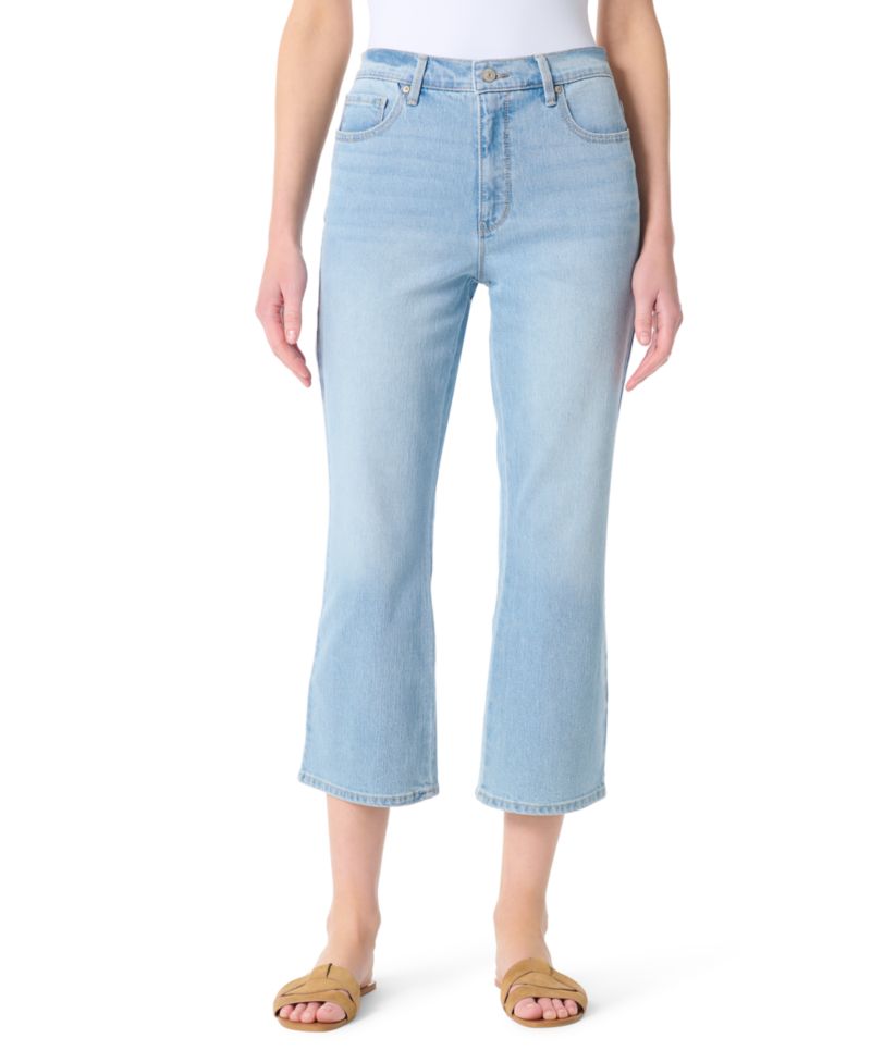 Women's Kick Flare Cropped Jeans