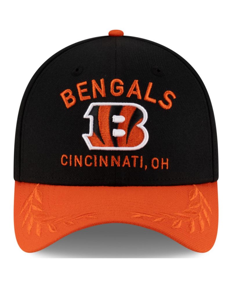 Men's Black/Orange Cincinnati Bengals 2025 NFL Draft 39THIRTY Flex Hat