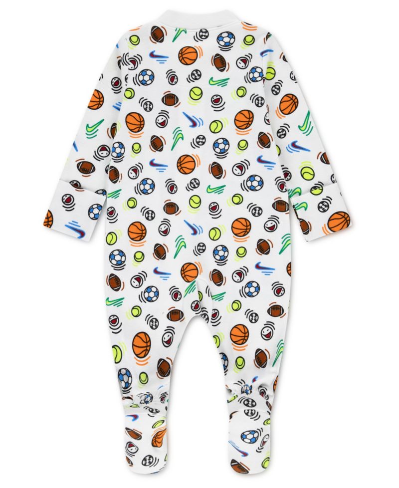 Baby Boys' Sportball Printed Footed Coverall