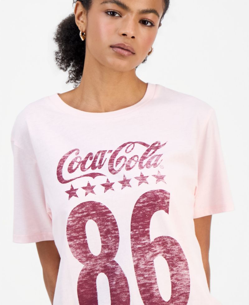 Juniors' Coca-Cola 86 Graphic T-Shirt