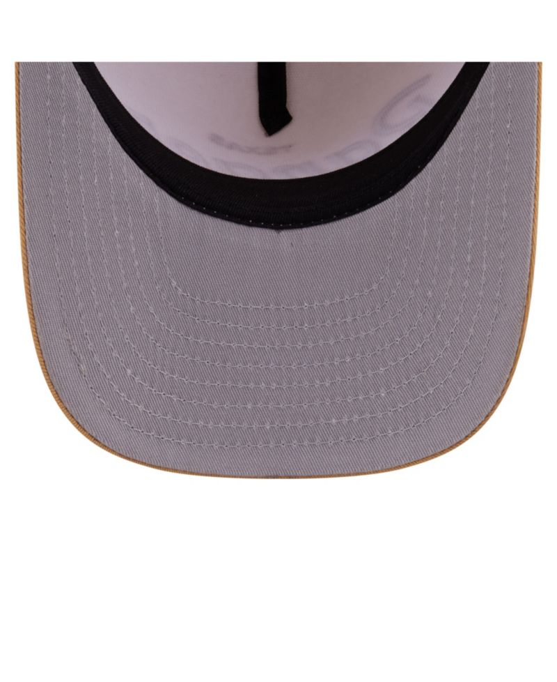 Men's Cream Texas Rangers Herringbone 9FIFTY A-Frame Snapback Hat