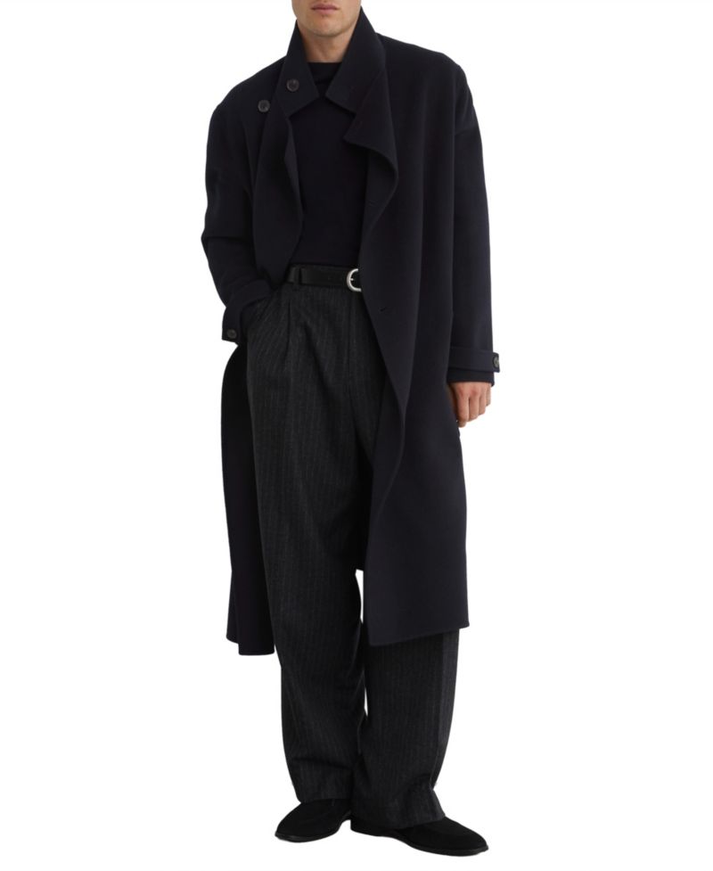 Men's Selation Wool-Blend Blindseam Belted Overcoat