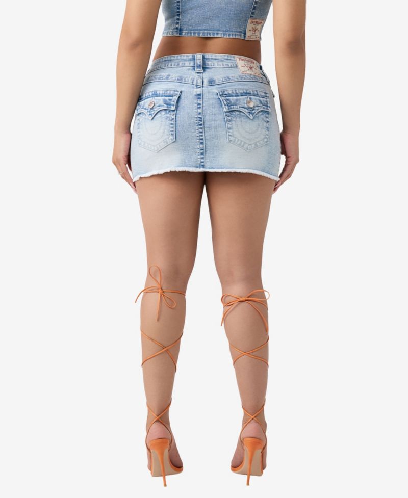 Women's Sadie Mini Denim Flap Skirt