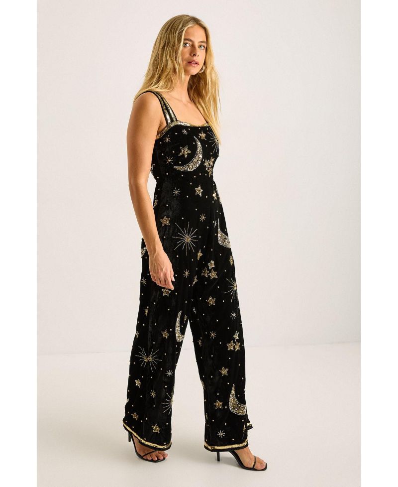 Women's Celestial Square Neck Jumpsuit
