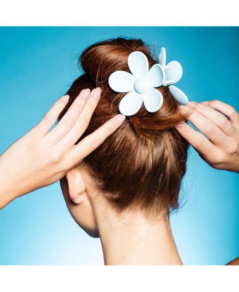 Medium Hair Clip Flower Claw Clip Duo Aesthetic Accessories for Women Colorful Claw Perfect for Long Hair 2 Pack