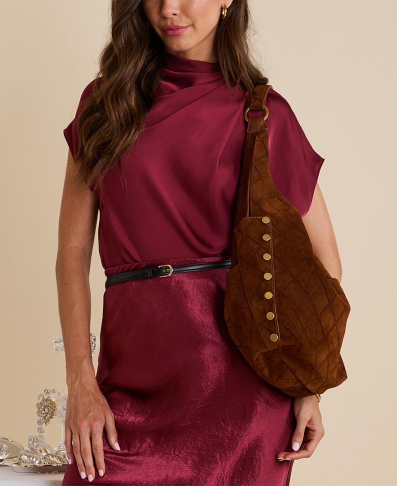 Tom Zipper Small Leather Hobo Handbag