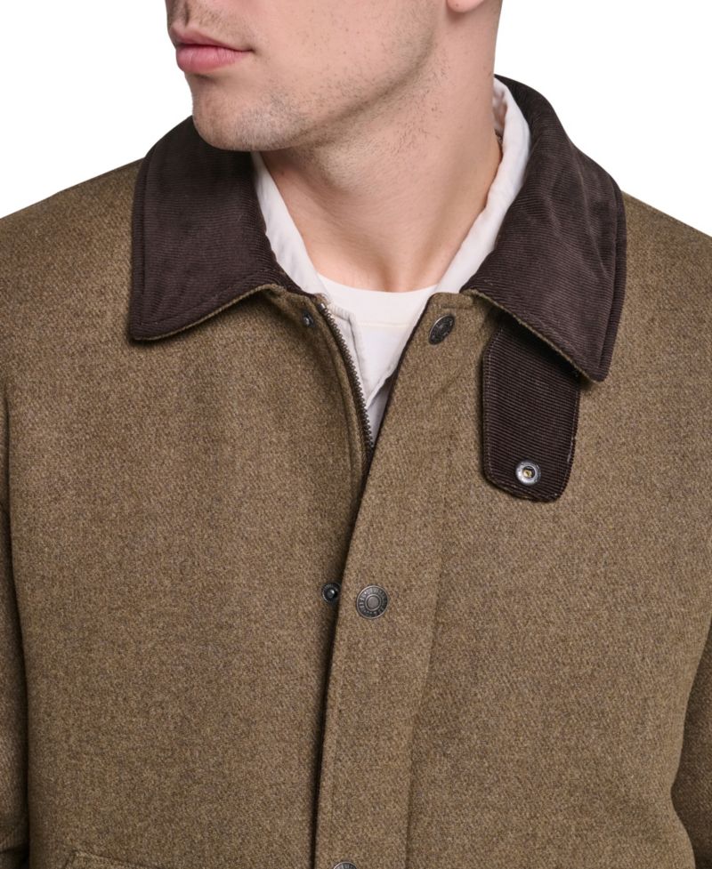 Men's Wool Blend Cord Collar Depot Jacket