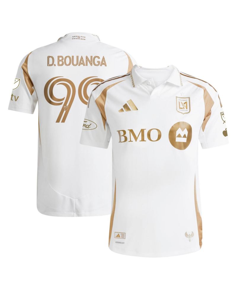 Men's Denis Bouanga White LAFC 2025 Secondary Authentic Player Jersey