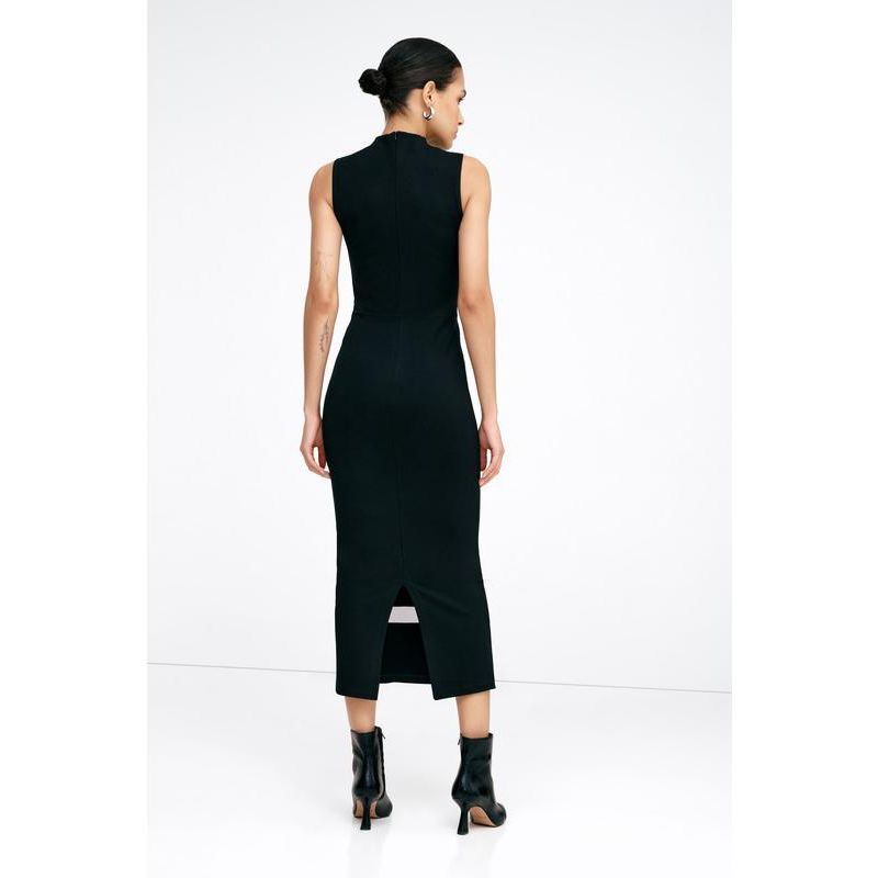 Women's Cleo Mock-Neck Mesh-Detail Sleeveless Midi Dress