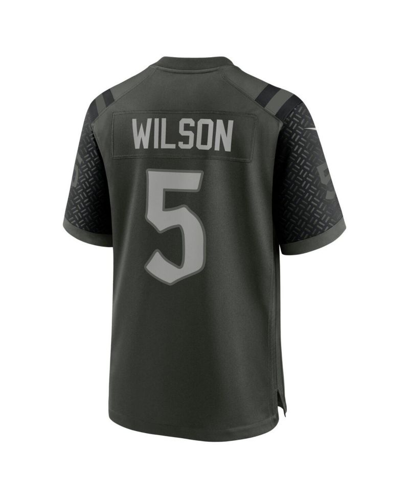 Men's Garrett Wilson Gotham Green New York Jets 2025 Rivalries Collection Game Jersey