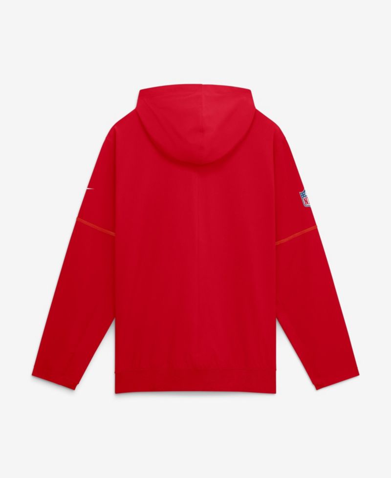 Men's Kansas City Chiefs Sideline Logo Glory Water-Repellent Half-Zip Hoodie