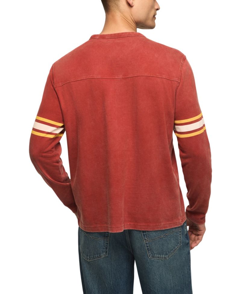 Men's Long-Sleeve Football Crewneck T-Shirt