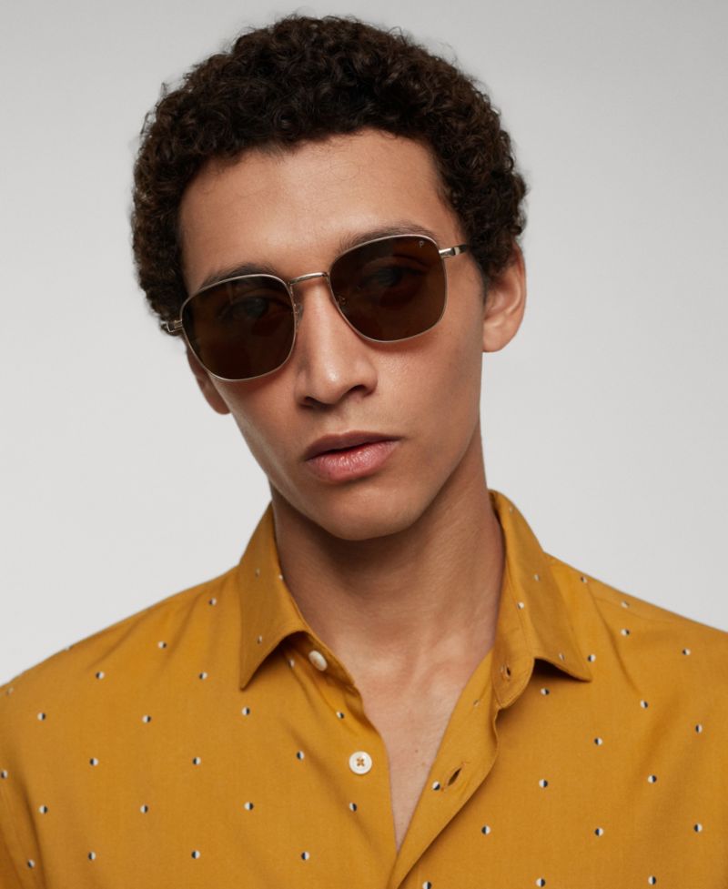Men's Mirco-Print Short Sleeve Shirt