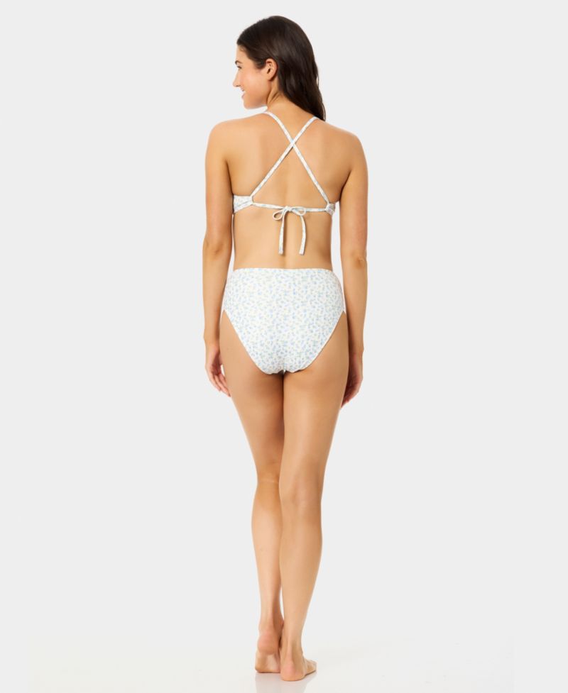 Women's Ditsy Wide Rib Swim Bikini Top and Bottoms
