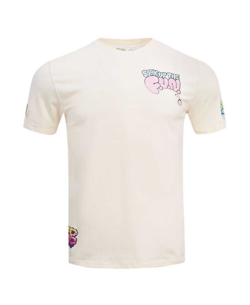 Men's Natural SpongeBob SquarePants Soak Up The Fun T-Shirt