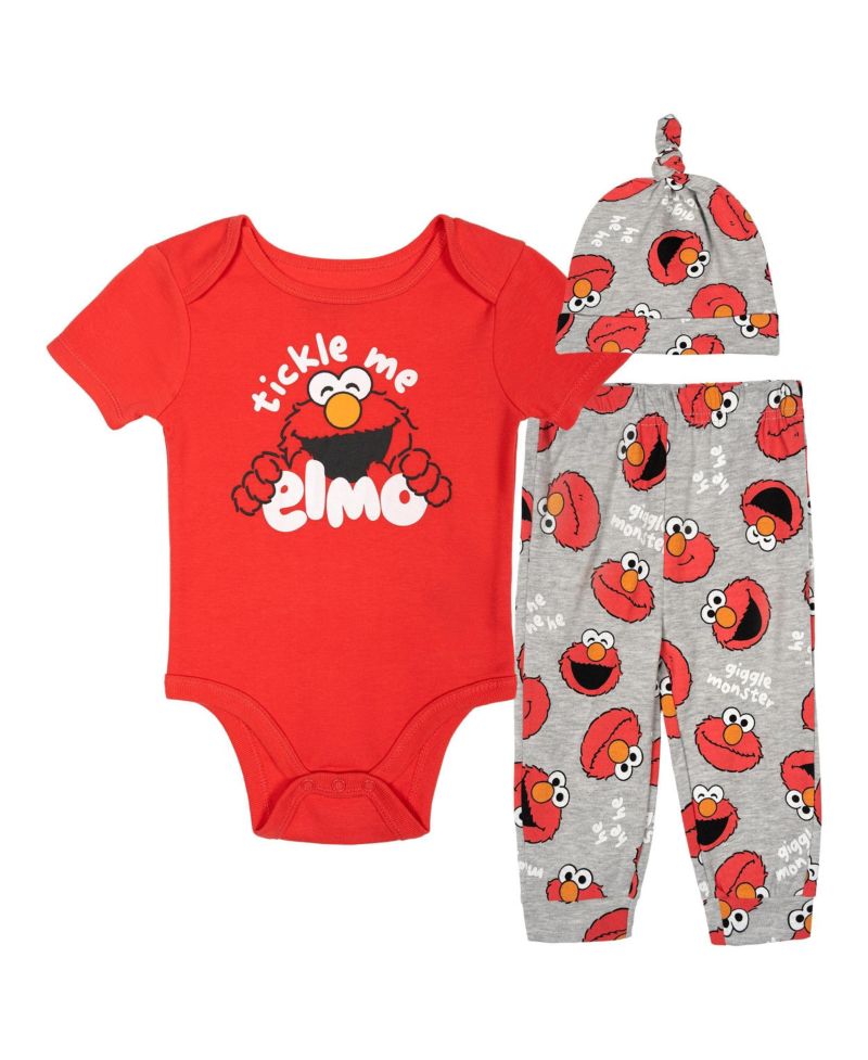 Baby (0M-24M) 3-Piece Bodysuit Pants and Hat Set