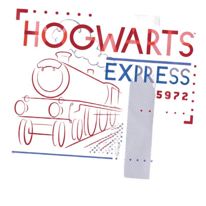 Men's Hogwarts Express Line Drawing T Shirt