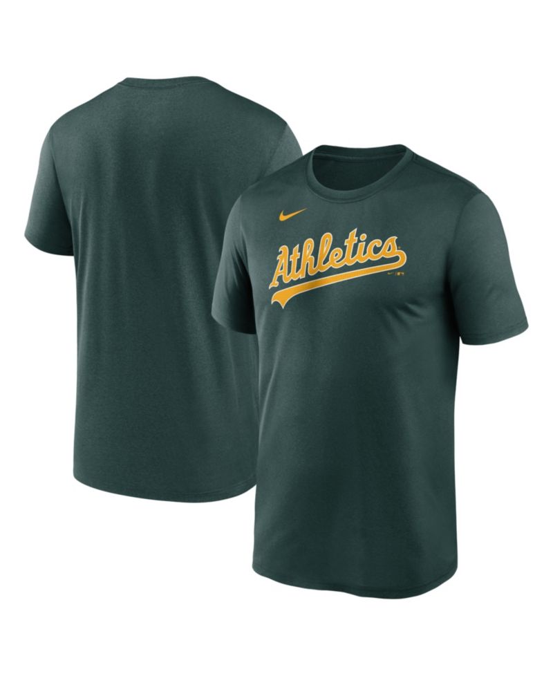 Men's Green Athletics Legend Fuse Wordmark T-Shirt