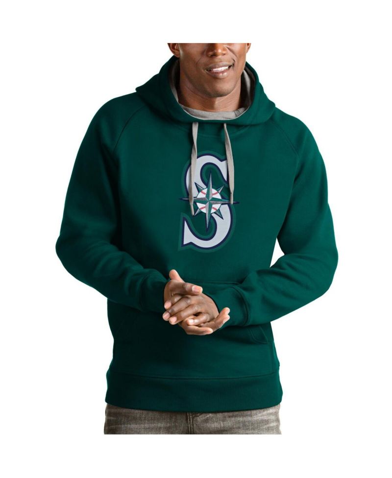 Men's Aqua Seattle Mariners Victory Pullover Team Logo Hoodie