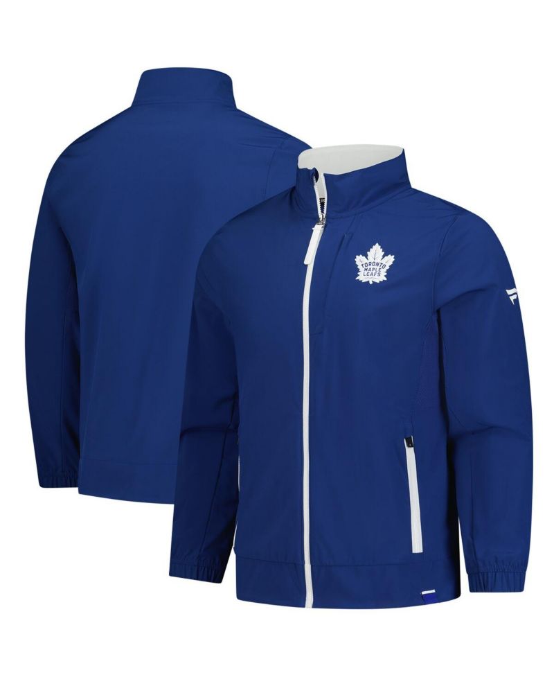 Men's Blue Toronto Maple Leaf's Authentic Pro Rink Coaches Full-Zip Jacket