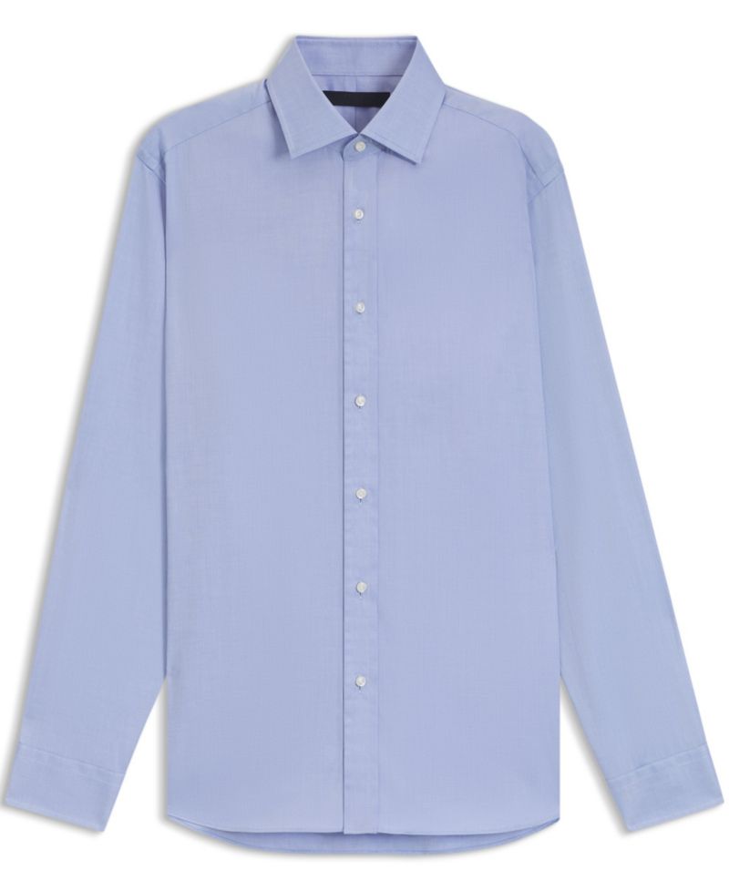 BECKHAM x BOSS Men's Oxford Cotton Slim-Fit Dress Shirt