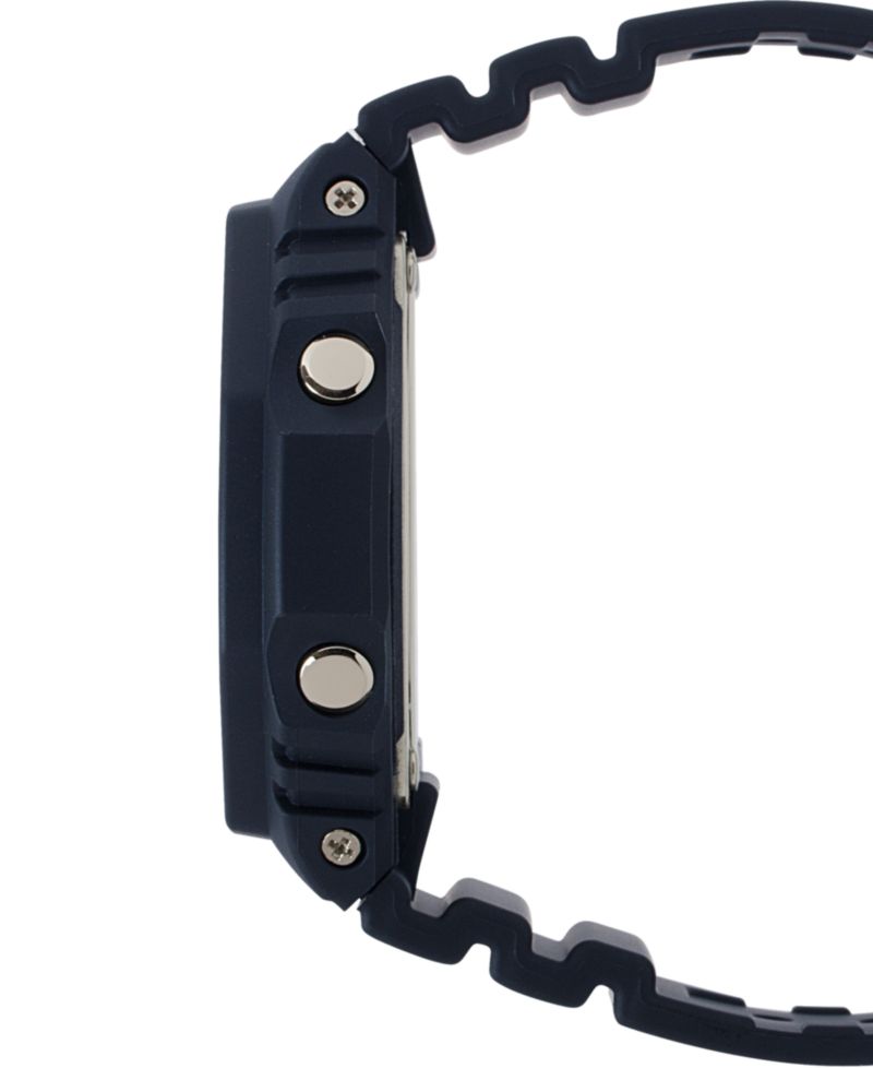 Men's Analog-Digital Black Resin Strap Watch 45.4mm