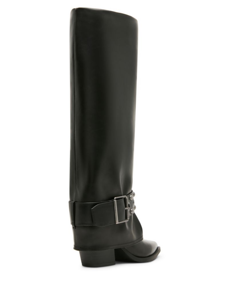 Women's Rodeo Cuffed Studded Tall Cowboy Boots