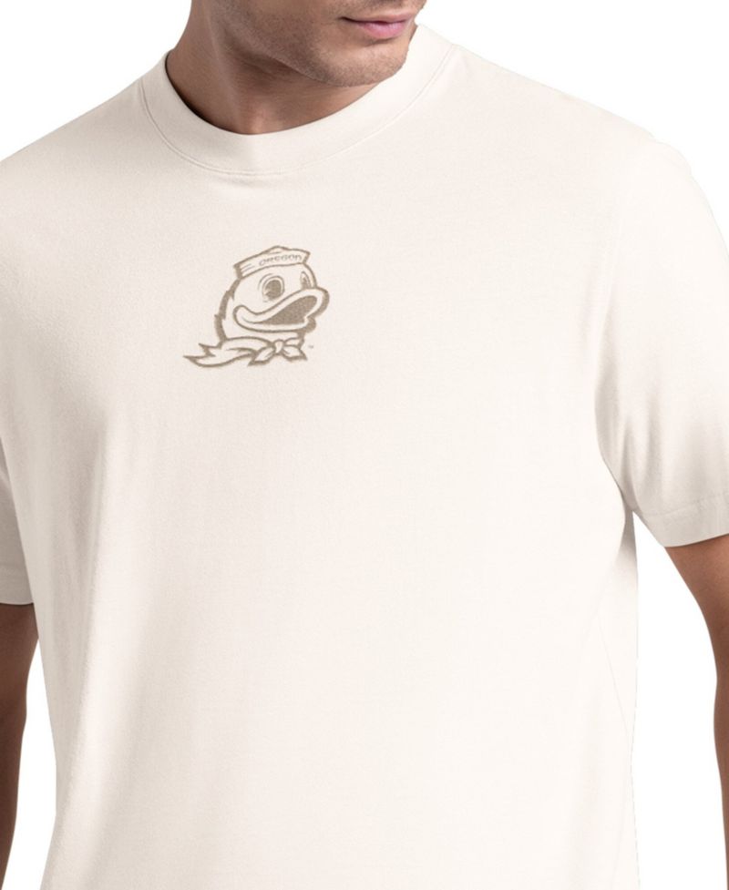 Men's White Oregon Ducks Warm Up T-Shirt