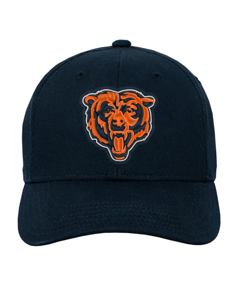 Big Boys' and Girls' Chicago Bears Structured-Fit High-Crown Pre-Curved Hat