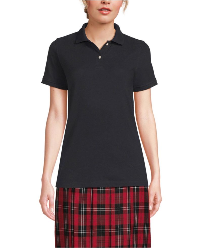 Women's Short Sleeve Mesh Polo Shirt