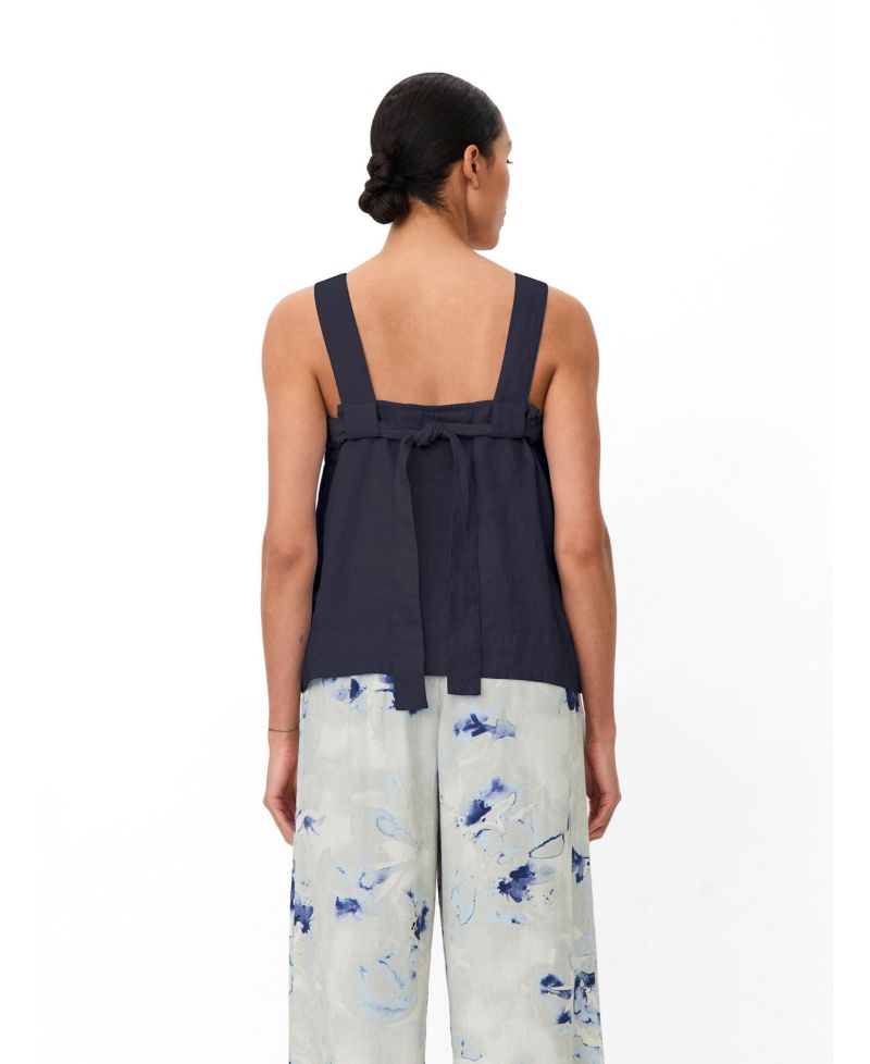 Women's Madisa Linen Square Neck Top