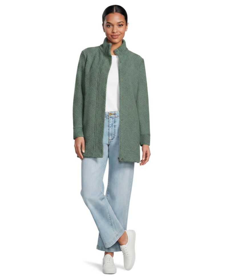 Women's Boucle Fleece Coat