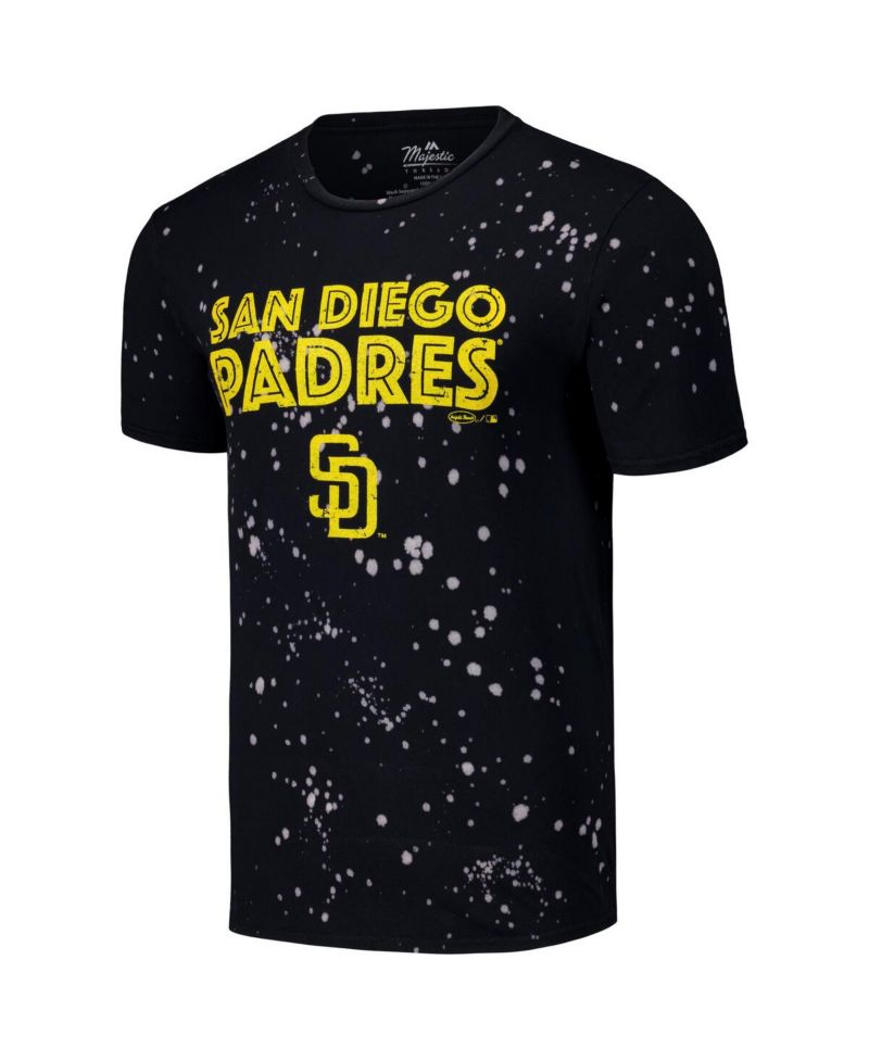Men's Black/White San Diego Padres Splatter T-Shirt