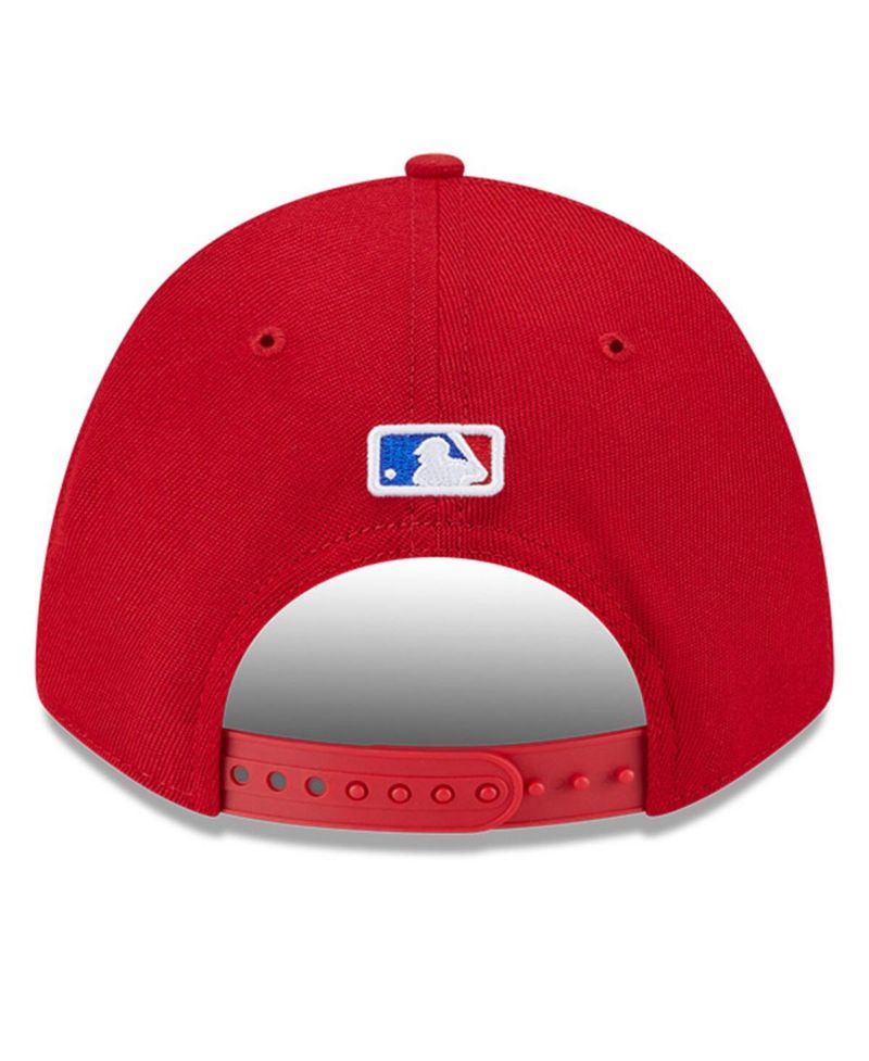 Men's Red Texas Rangers Player Replica 9FORTY Adjustable Hat