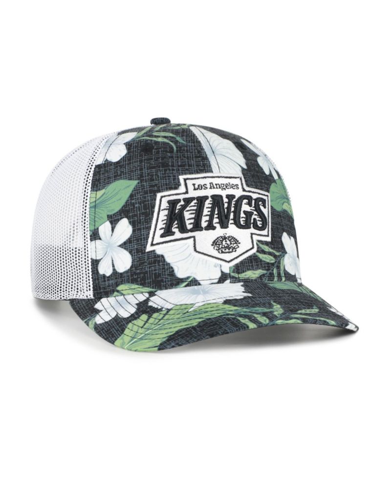 Men's Black/White Los Angeles Kings Beach Side Adjustable Trucker Hat