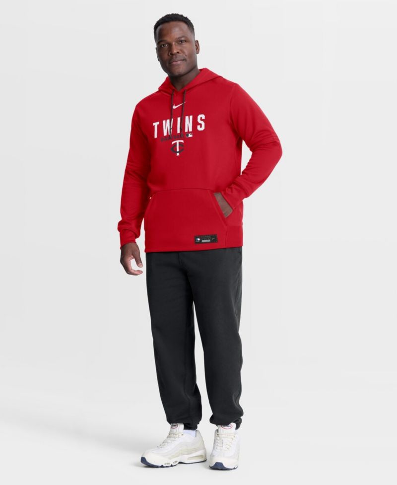 Men's Red Minnesota Twins Authentic Collection Therma-FIT Hoodie